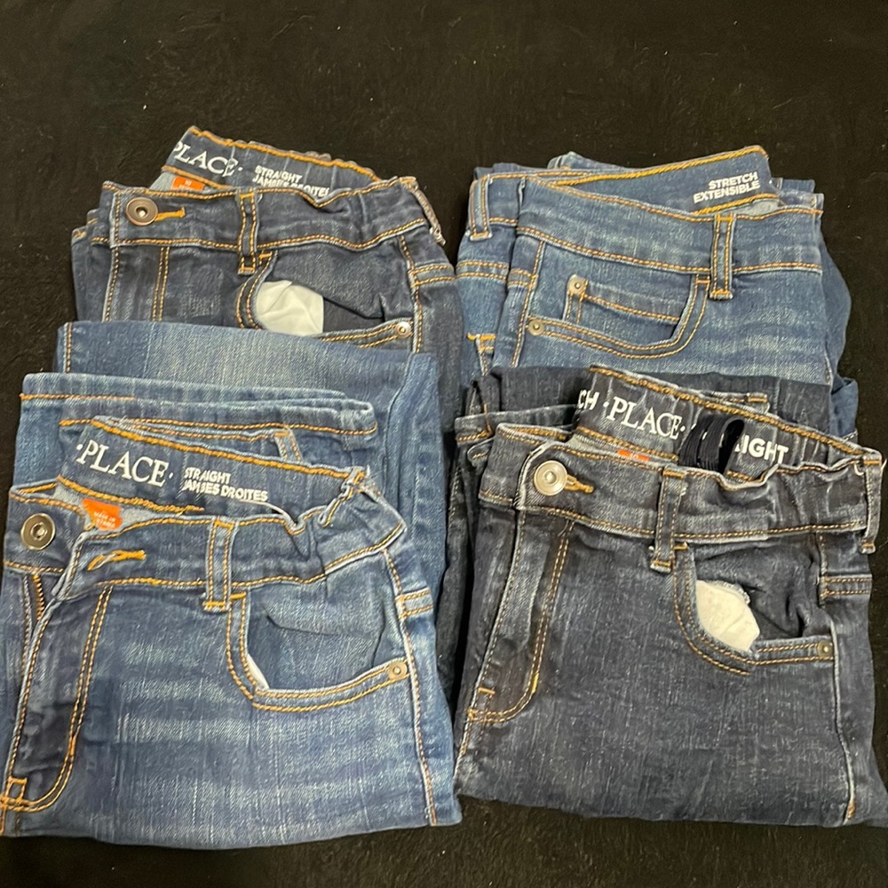 4 pairs of EUC BOYS Childrens Place STRETCH jeans, size 10H, husky